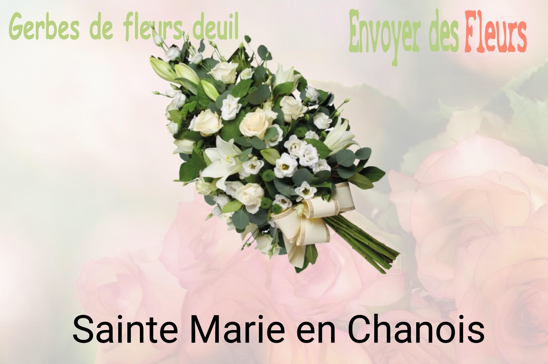 Gerbe de fleurs de deuil livrée à Sainte-Marie-en-Chanois